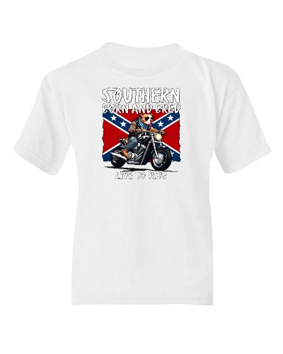 Southern Born and Bred: Born to Ride children's cotton t-shirt